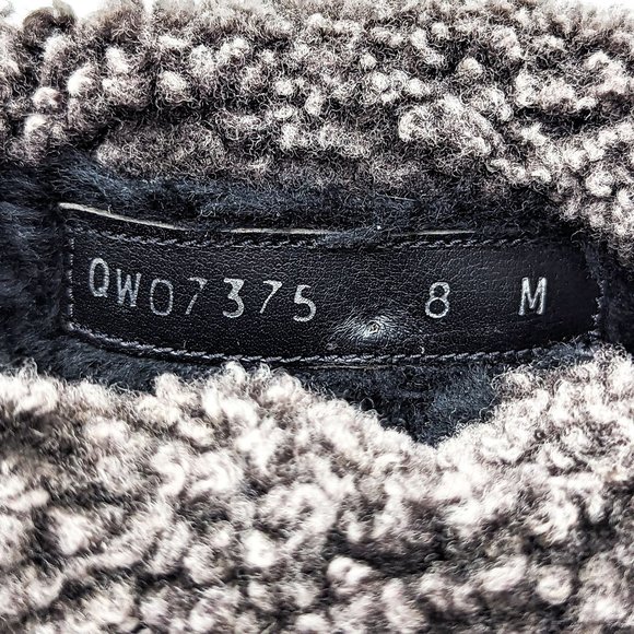 Stuart Weitzman Women Black Suede Faux Fur Cuff ankle boots size 8 - Picture 6 of 12